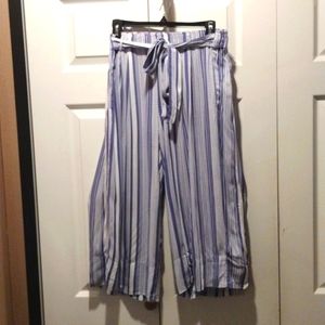 Truth NYC striped cropped pants M